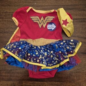 NWOT Wonder Woman Baby Girl Halloween Costume Size 0-3